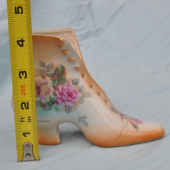R S Prussia porcelain Victorian boot shoe figurine planter? (479w) - Picture 2 of 9